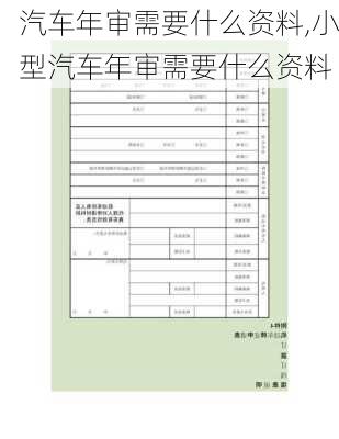 汽车年审需要什么资料,小型汽车年审需要什么资料