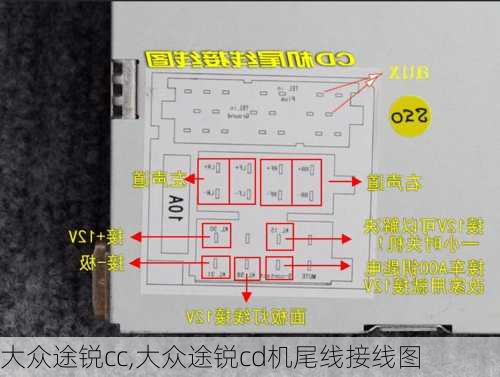 大众途锐cc,大众途锐cd机尾线接线图