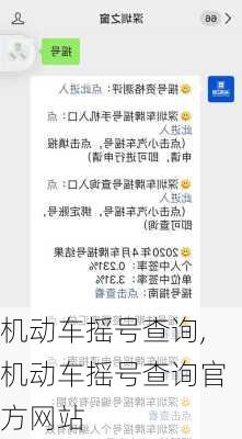 机动车摇号查询,机动车摇号查询官方网站