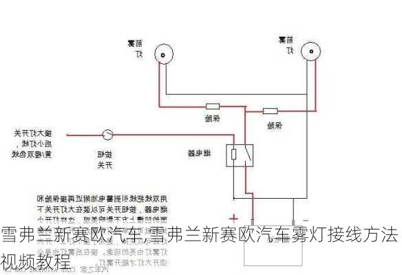 雪弗兰新赛欧汽车,雪弗兰新赛欧汽车雾灯接线方法视频教程