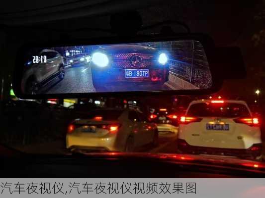 汽车夜视仪,汽车夜视仪视频效果图