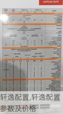 轩逸配置,轩逸配置参数及价格