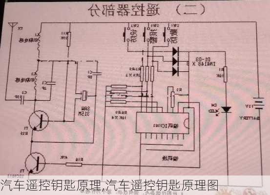 汽车遥控钥匙原理,汽车遥控钥匙原理图