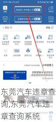 东莞汽车违章查询,东莞汽车违章查询系统