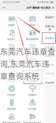 东莞汽车违章查询,东莞汽车违章查询系统