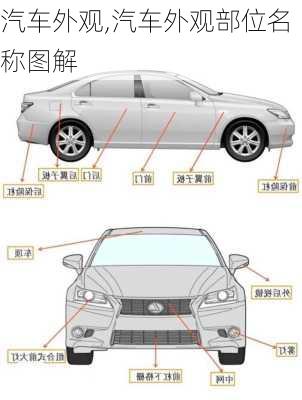 汽车外观,汽车外观部位名称图解