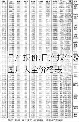 日产报价,日产报价及图片大全价格表