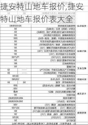 捷安特山地车报价,捷安特山地车报价表大全