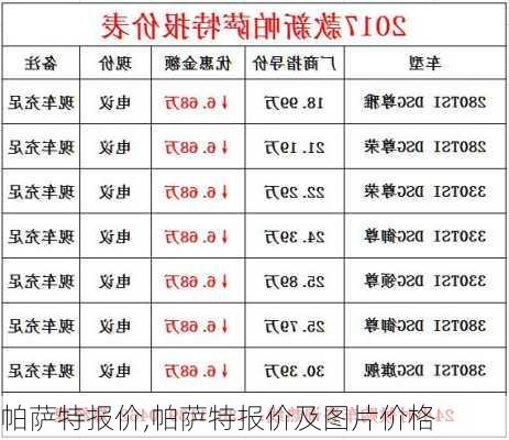 帕萨特报价,帕萨特报价及图片价格