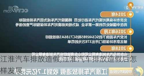 江淮汽车排放造假,江淮汽车排放造假后怎样发展