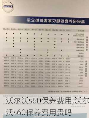 沃尔沃s60保养费用,沃尔沃s60保养费用贵吗