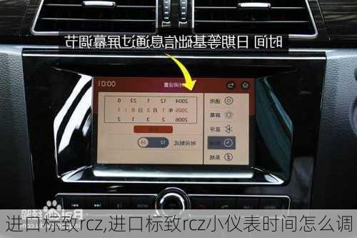 进口标致rcz,进口标致rcz小仪表时间怎么调