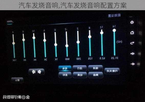 汽车发烧音响,汽车发烧音响配置方案