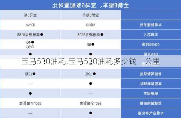 宝马530油耗,宝马530油耗多少钱一公里