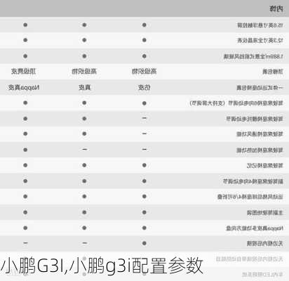 小鹏G3I,小鹏g3i配置参数