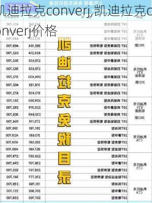 凯迪拉克converj,凯迪拉克converj价格