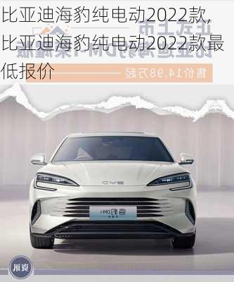 比亚迪海豹纯电动2022款,比亚迪海豹纯电动2022款最低报价