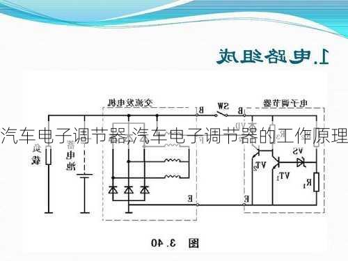 汽车电子调节器,汽车电子调节器的工作原理