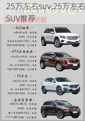 25万左右suv,25万左右SUV推荐