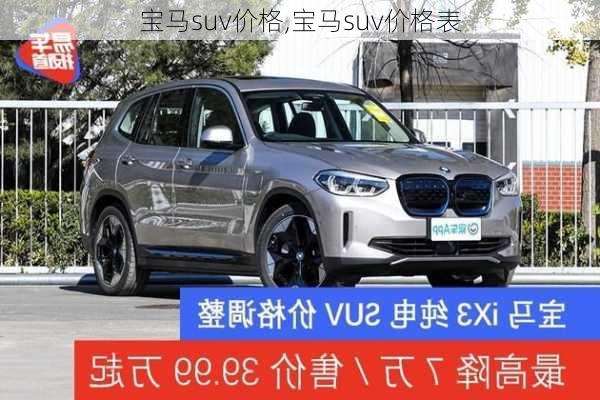 宝马suv价格,宝马suv价格表