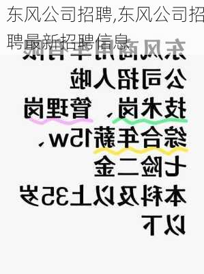 东风公司招聘,东风公司招聘最新招聘信息