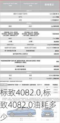 标致4082.0,标致4082.0油耗多少