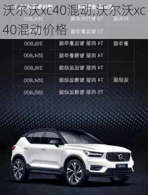 沃尔沃xc40混动,沃尔沃xc40混动价格