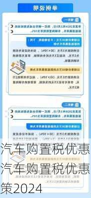 汽车购置税优惠,汽车购置税优惠政策2024