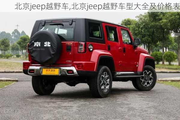 北京jeep越野车,北京jeep越野车型大全及价格表