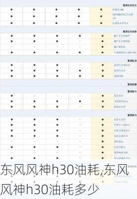 东风风神h30油耗,东风风神h30油耗多少