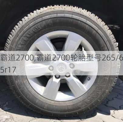 霸道2700,霸道2700轮胎型号265/65r17