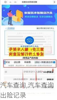 汽车查询,汽车查询出险记录