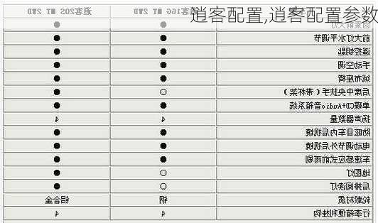 逍客配置,逍客配置参数