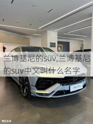 兰博基尼的suv,兰博基尼的suv中文叫什么名字