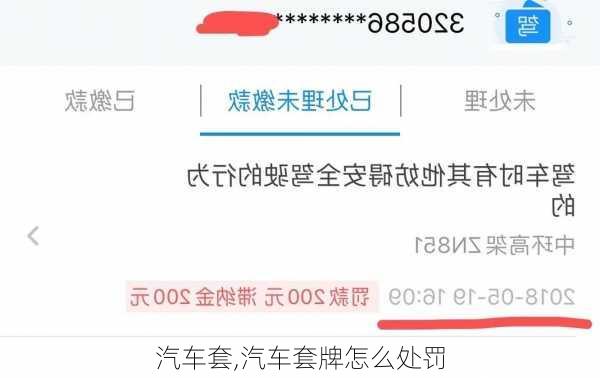 汽车套,汽车套牌怎么处罚